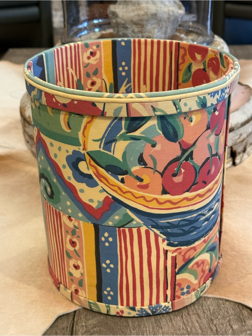 Gorgeous Gypsy Dance Fabric Lined Waste Basket - Picture 3 of 11